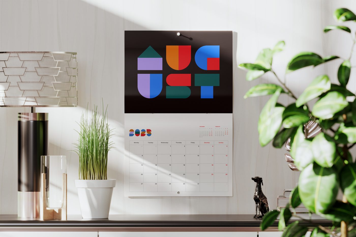 Drilled Calendars example 2
