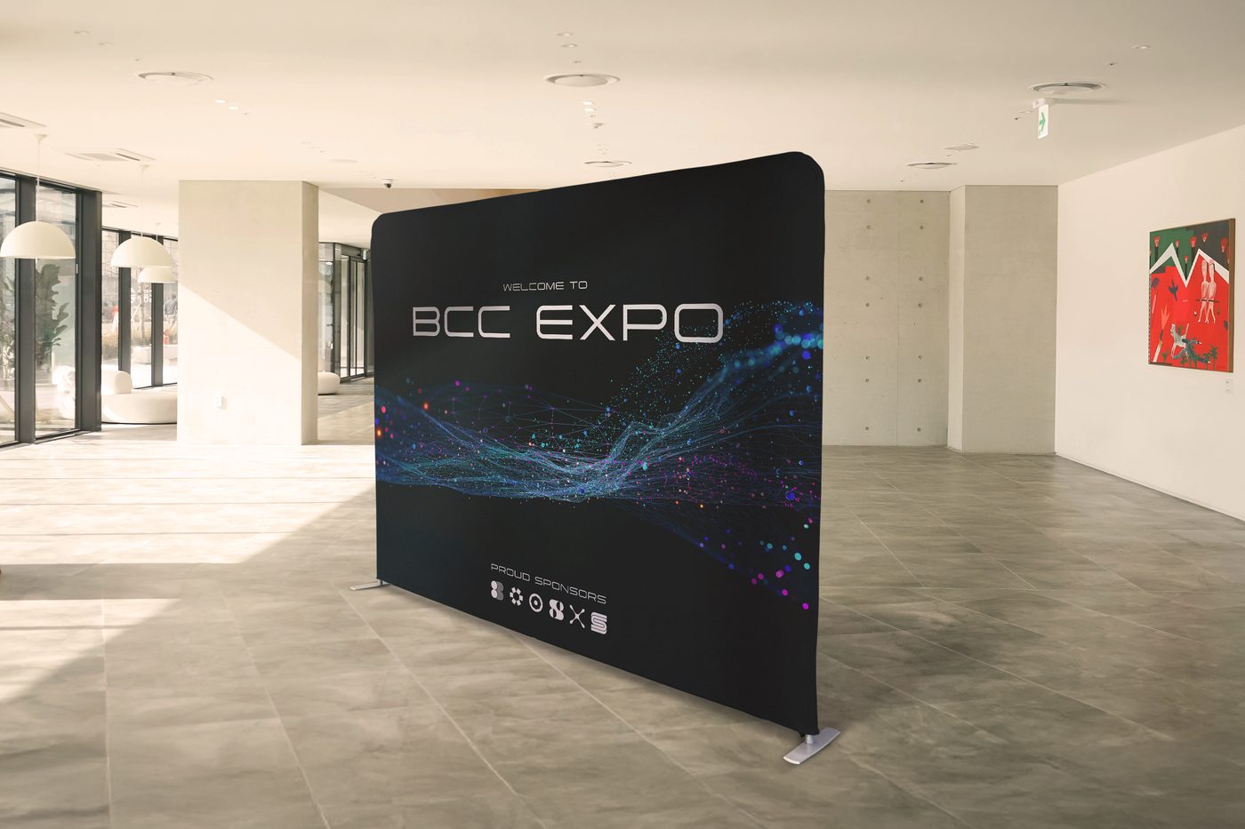 Straight Stretch Fabric Displays